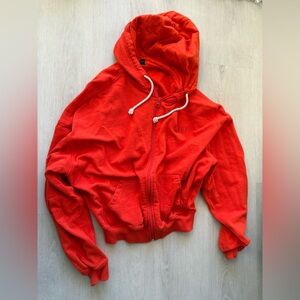 Oner Raw Lounge Zip Hoodie - Charged Orange